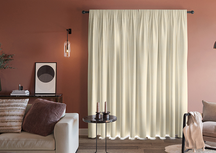 Florence Faux Suede, Fresh Cream - Made to Measure Curtains - Image 7